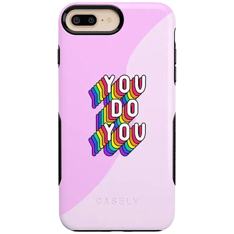 YOU DO YOU | Purple Print iPhone Case