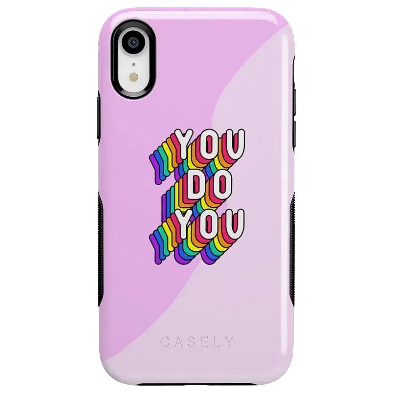 YOU DO YOU | Purple Print iPhone Case