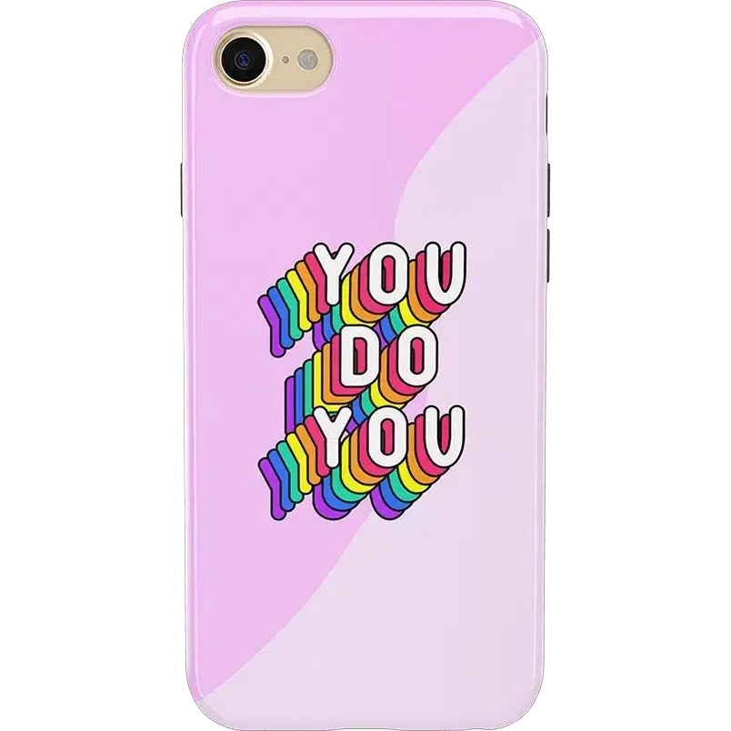 YOU DO YOU | Purple Print iPhone Case