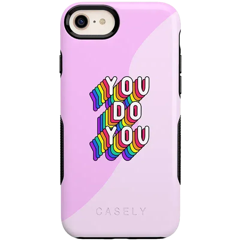 YOU DO YOU | Purple Print iPhone Case